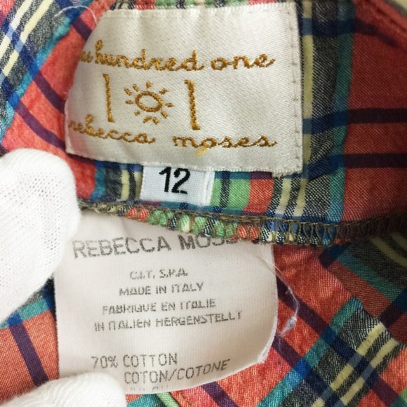 Rebecca Moses 101 Pencil Skirt Plaid Vntg 90s 12 - Picture 6 of 9